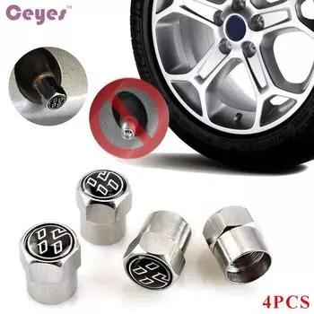 Ceyes 4 шт./компл. клапан для колес, автомобильный Стайлинг, чехол для Toyota 86 Corolla Rav4 Auris Yaris, автоаксессуары, автомобильные эмблемы, Стайлинг автомобиля серебряный