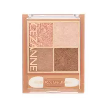Cezanne Beige Tone Eye Shadow 02 Rosy Beige 4.3g Lame Pearl Matte 4 Color Eye Shadow