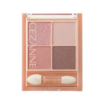Cezanne Beige Tone Eye Shadow 06 Peach Beige Lame Pearl Matte 4 Color Eye Shadow 4.3g