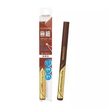 Cezanne Extra Fine Eyeliner EX 20 Brown 0.48ml Liquid Eyeliner Waterproof Moisture Proof High Color