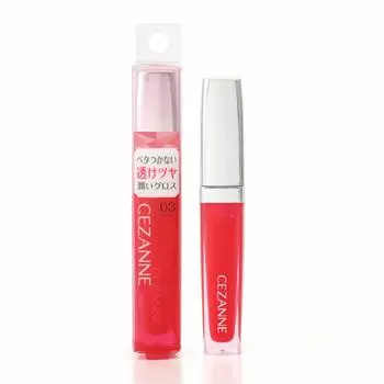 Cezanne Gel Gloss Lip 03 Red 4.1g