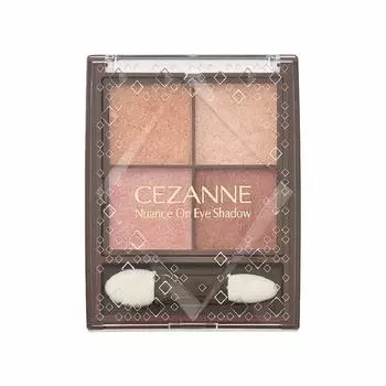 Cezanne Nuance on Eyeshadow 01 Warm Coral 4 Color Eyeshadow with Double Tip Pearl Contains Содержит 4,0 г (х 1)