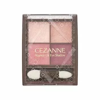 Cezanne Nuance on Eyeshadow 02 Rose Quartz 4 Color Eyeshadow with Double Tip Pearl Contains Содержит 4,0 г (х 1)