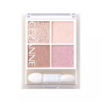 Cezanne Pale Tone Eyeshadow 03 Moon Amethyst eyeshadow that creates soft shadows with a light color gradation 4.3g 4-color