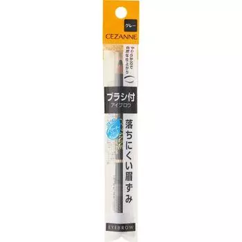 CEZANNE Sezanne Карандаш для бровей с кистью 05 Серый Макияж глаз Брови Используйте кисть, чтобы прорисовать каждый отдельный волосок брови, чтобы создать общую форму брови.