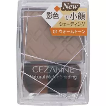 CEZANNE Sezanne Natural Matte Shading 01 Теплый тон кожи Макияж для использования: Возьмите небольшое количество продукта на кисть и нанесите на область, где у