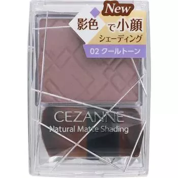 CEZANNE Sezanne Natural Matte Shading 02 Холодный тон кожи Макияж для использования: Возьмите небольшое количество продукта на кисть и нанесите на область, где у
