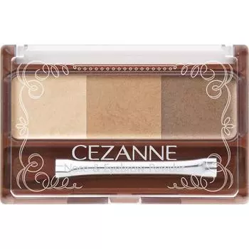 CEZANNE Sezanne Nose & Eyebrow Powder 01 Camel 3g Макияж глаз Брови Используйте следующее: - Тень от носа: от верхней части брови до переносицы
