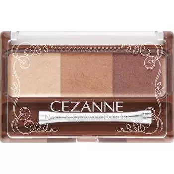 CEZANNE Sezanne Nose & Eyebrow Powder 02 Natural 3g Макияж глаз Брови Используйте следующее: - Тень от носа: от верхней части брови до переносицы