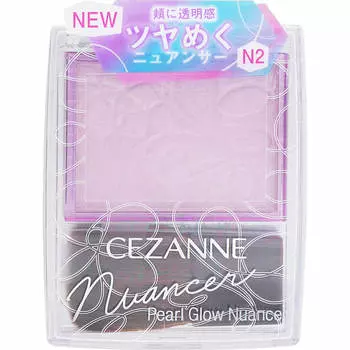 CEZANNE Sezanne Pearl Glow Nancer N2 Lilac Mood Skin Makeup Нанесите необходимое количество на кисть и растушуйте на участках, которые вы хотите осветлить или смягчить.