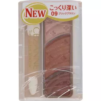 CEZANNE Sezanne Тонирующие тени для век 09 Кирпично-коричневый Макияж глаз Цвет глаз и тени для век Пальцем растушуйте цвет с левого края по всему глазу