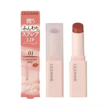 Cezanne Souffle Lip 01 Cashmere Red 4.2g Матовая помада с высокой степенью адгезии