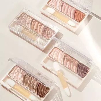 CEZANNE Тени для век Tone-Up 4 цвета 10 Berry Brown