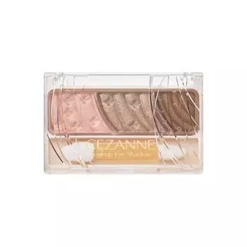 Cezanne Tone Up Eyeshadow 11 Taupe Brown 2.7g 3-цветные тени для век с наконечником