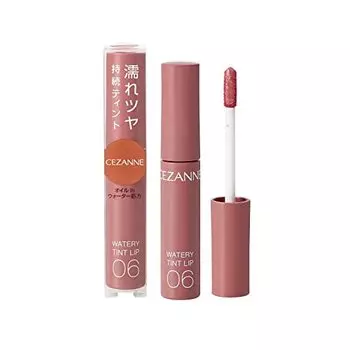 Cezanne Watery Tint Lip 06 Pink Beige Tint Formula Long Lasting Gloss 4.0g