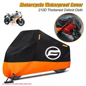 CFMOTO Cover Waterproof For CFMOTO CF 650 650MT 650NK 400NK 650GT Motorcycle Dust Rain Cover With Reflective Strip M оранжевый