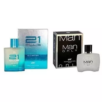 CFS 21 Club Ice Water and Man Only Black Perfume, набор из 2 штук, 100 мл. Каждый
