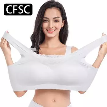 CFSC Женский бюстгальтер большого размера, однотонный бюстгальтер с принтом, жилет для бега, спортивный бюстгальтер больших размеров, тонкий стиль 34/75BCD красный