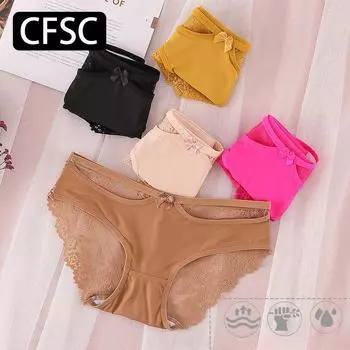 CFSC Женское нижнее белье больших размеров, однотонное нижнее белье с принтом XL жёлтый