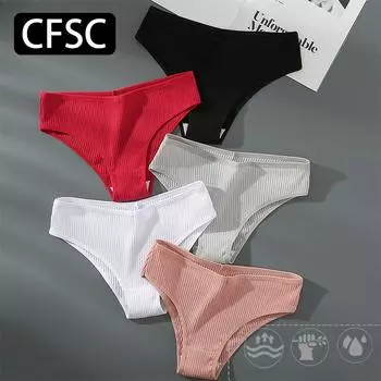 CFSC Женское нижнее белье больших размеров, однотонное нижнее белье с принтом XL чёрный