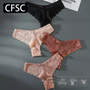 CFSC Женское нижнее белье больших размеров, однотонное нижнее белье с принтом XL чёрный