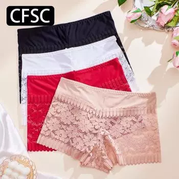 CFSC Женское нижнее белье больших размеров, однотонное нижнее белье с принтом XL чёрный