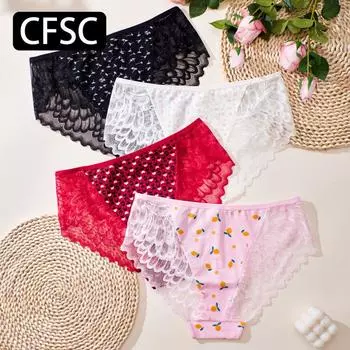 CFSC Женское нижнее белье большого размера, кружевные трусики большого размера XL