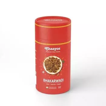 Чаайос Бхакарвади (450г упаковка) | Закуска к чаю | Готовые закуски Бхакарвади | Мини Бхакарвади, традиционные индийские закуски | Закуски для вечеринок