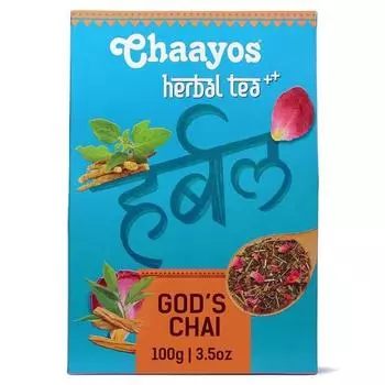 Chaayos God s Chai - травяной зеленый чай Kangra Kahwa - 100 грамм [50 чашек] | цельнолистовой листовой чай | повышение иммунитета | антиоксидантный зеленый чай