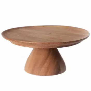 Chabatree Cake Stand Wooden S Marinetopia Acacia Diameter x Height 7cm Footed Plate Afternoon Tea Party Approx. 16.5 CU-028
