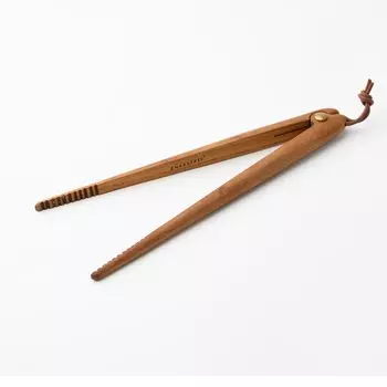ChaBatree Wooden Needle Tongs 25cm Teak Wood Kitchen Tools Pine коричневый