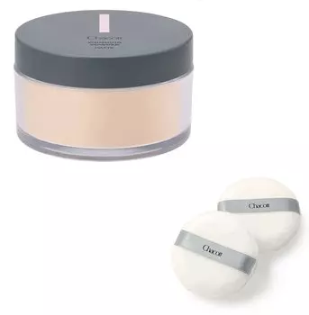 Chacott Finishing Powder Face Powder Finishing Powder Matte Matte Transparency Genderless Cosmetics for Women Men 764 Light Ocher 30g Set with