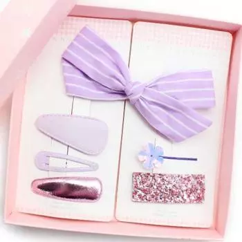 Chaenny Bongbong Purple New Gabi Mocha Hairpin Set