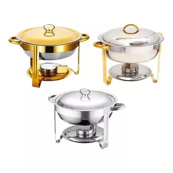 Chafing Dish Family Hot Pot Кейтеринг Подогреватель еды для фуршетов и мероприятий Silver