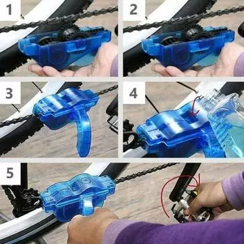Chain Cleaner Cleaning 3D Chain Brush Wash Tool Set Bike Protection Oil Bike Chain for Mountain Cycling Bike Accessories