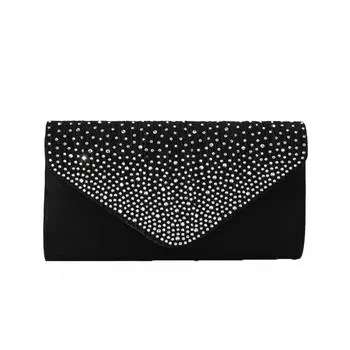 Chain Women Evening Handbag Rhinestone Crossbody Bag Fashion Wedding Clutch Dinner