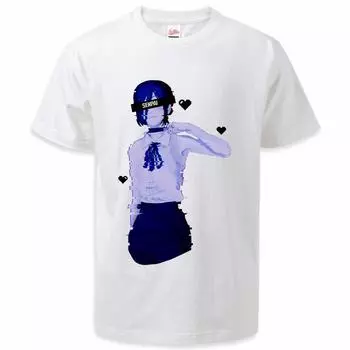 Chainsaw Man 2023, летние мужские модные футболки, японское аниме Denji Makima, футболка с принтом, классические базовые футболки с принтом для мужчин S чёрный