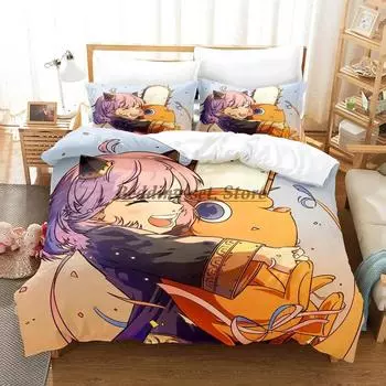 Chainsaw Man Pochita Bedding Set Single Twin Full Queen King Size Bed Set Aldult Kid Bedroom Duvetcover Sets SPYFAMILY 70x133cm 2pcs