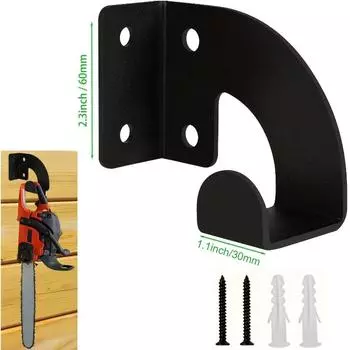 Chainsaw Wall Mount Holder Metal Heavy Duty Chainsaw Hooks Wall Mount Chainsaw Rack Heavy Duty Bracket Garden Electric Tool Hook