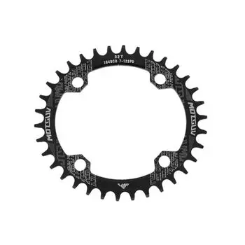 Chainwheel 104BCD Narrow Wide Chainring Positive and Negative Teeth Easy Installation Road Bike black-Oval 38T