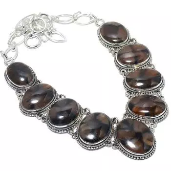 Chaistolite Gemstone Handmade 925 Silver Jewelry Necklace 18 JCN484-464