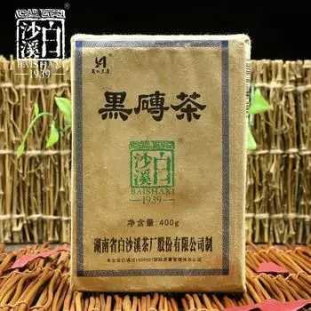 Чай Anhua Baishaxi 2019 г. Hei Zhuan Cha Темный чай Brick Tea Китайский чай 400г 400g