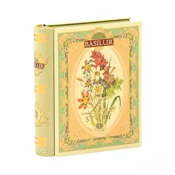 ЧАЙ BASILUR Миниатюрный Love Story 1 со вкусом бергамота Tetra [Подарочный чай] Vol. (5 сумок)