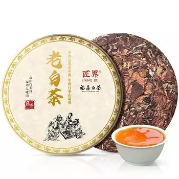 Чай белый Fuding Shou Mei Chen Xiang Old White Tea Classic Tea Cake 350г 350g