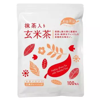 Чай Биби Сарио Матча Генмайча в пакетиках x 100 шт. Произведено в префектуре Сидзуока 2,5 г