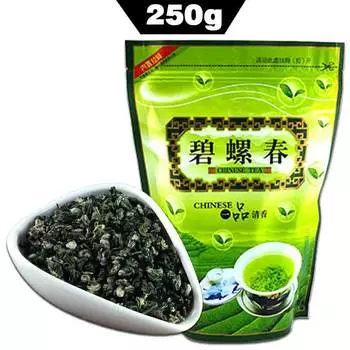 Чай Biluochun 2021 Китайская еда Чай Bi Luo Chun Зеленый чай 250г 250g
