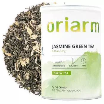 Чай Bitan Piaoxue MoLi Hua Cha зеленый с жасмином Yuqian 2 сорт банка 165г 165g