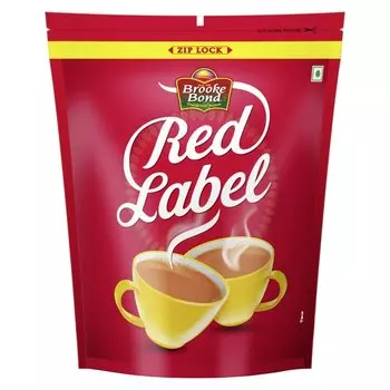 Чай Brooke Bond Red Label, упаковка 1 кг, крепкий чай из лучших отборных листьев, богатый полезными флавоноидами - порошковый черный чай премиум-класса