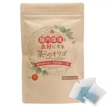 Чай Charari Oligo Health Чай для работы кишечника Чайный пакетик Домашний без кофеина 7 г x 10 упаковок Образец Олигосахарид для кишечной среды Молочный