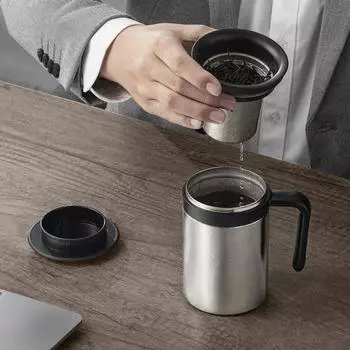 Чай чашки офиса крышки Pp материальный для того чтобы послать родителям чашку вакуума подарка 450ML